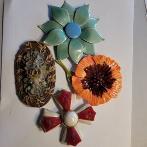 Brooches Vintagw Lot Of 4